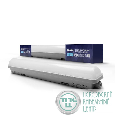 Светильник светодиодный ДСП B02Т3 36Вт 6500К IP65 3600лм подкл. в линию до 7штук TOKOV ELECTRIC TKE-DSP-B02T3-36-6.5K-IP65