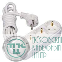 Удлинитель 3х3м с заземл. 16А защ. шторки Makel N3210043