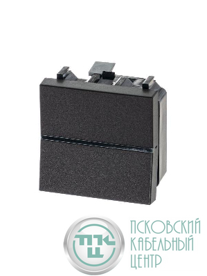 Механизм переключателя 1-кл. с клавишей 2мод. Zenit антрацит ABB 2CLA220200N1801