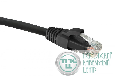 Патч-корд U/UTP LSZH кат.6 1м черн. Eurolan 21D-U6-01BL