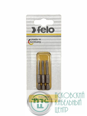 Биты TX10/TX15/TX20 50мм Industrial (блист.3шт) FELO 03693116