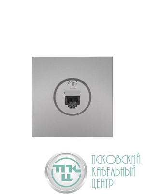 Розетка телефонная евро СП ZIMA IP20 сер. матов. LEZARD 704-7488-137