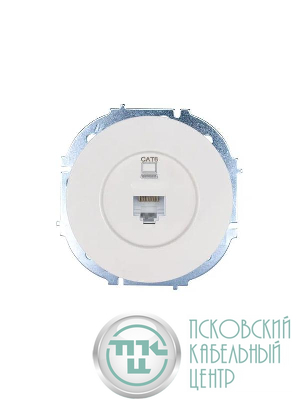 Розетка компьютерная СП OSEN RJ45 кат.6 механизм бел. LEZARD 743-0288-140