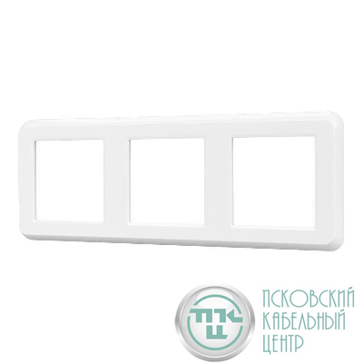 Рамка пластиковая FRM-VERSA-PL-3-WH Arlight 043782