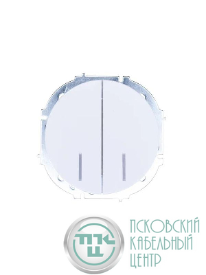 Выключатель 2-кл. СП OSEN 10А IP20 с подсветкой механизм бел. LEZARD 743-0288-112