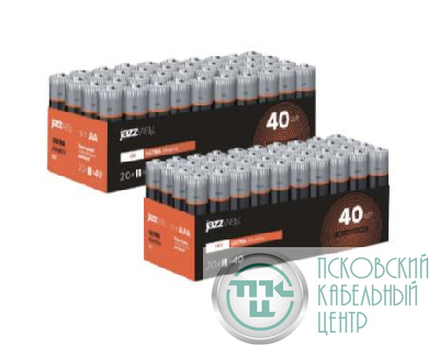 Элемент питания алкалиновый AAA/LR03 Ultra Alkaline Pack-40 (уп.40шт) JazzWay 5057579