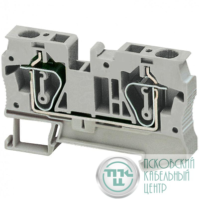 Клеммник пружинный проходной 6кв.мм 2 точки подкл. сер. SchE NSYTRR62