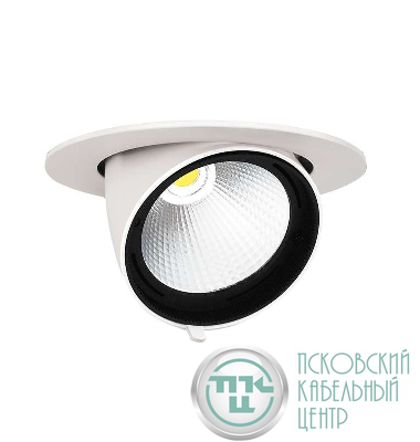 Светильник светодиодный PLED DL4 WH Downlight 40Вт 4000К IP40 24град. ДВО встраив. поворотн. Pro+ JazzWay 5021921