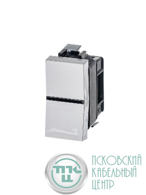 Механизм переключателя 1-кл. с клавишей 1мод. Zenit бел. ABB 2CLA210200N1101