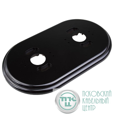 Рамка 2-м R пластик черн. Bironi RF1-620-23