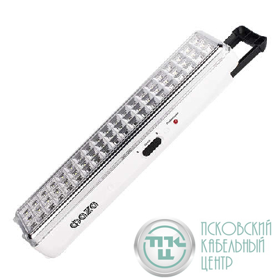 Фонарь-светильник аккумуляторный AccuF9-L60-wh IP20 аварийный ударопрочный 2 режима: 100проц./30проц. бел. ФАZА 5007383