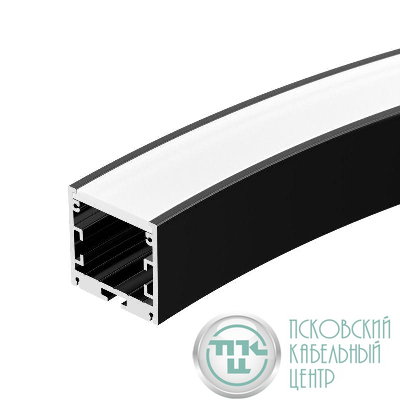 Профиль SL-ARC-3535-D800-A90 BLACK (630мм дуга 1 из 4) алюм. Arlight 027638