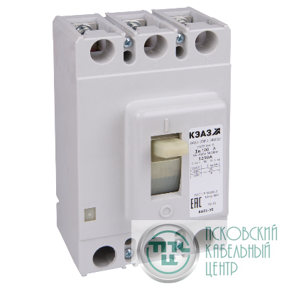 Выключатель автоматический 3п 63А 8кА ВА51-35М1-340010 УХЛ3 690В AC КЭАЗ 108327