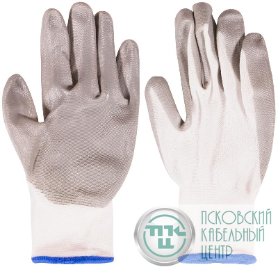 Перчатки с нитриловым покрытием 10дюйм нейлон. MOS 12471М