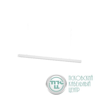 Светильник светодиодный ДСО TS 23 S 70 SW 840 2 L1400 7x1.5 WH IP23 1439х64х54 мм 40Вт 4000К IP23 подвесной линейный со сквоз. провод. в компл. с тросом 3м бел. Русский Свет 11052323214