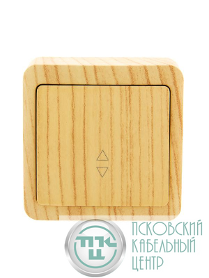 Переключатель проходной 1-кл. 1п ОП Viola 10А IP20 беленый дуб LEZARD 751-5200-105