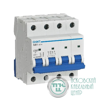 Выключатель автоматический модульный 4п C 32А 10кА NB1-63H (R) CHINT 179915