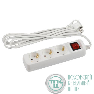 Удлинитель 3х5м с заземл. с выкл. ПВС 3х1.5 16А U-3es-5m-3x1.5 Эра Б0044041