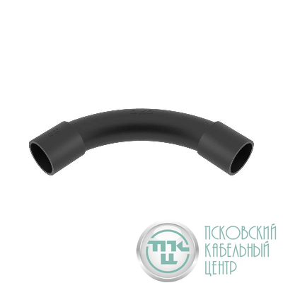 Поворот на 90град. труба-труба IP40 d25мм черн. DKC 50425B