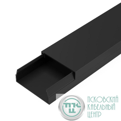 Кабель-канал 40х16 L2000 с двойн. замком черн. Промрукав PR03.0214