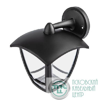 Светильник светодиодный садово-парковый ДБУ 07-8-002 Дели 2 8Вт 3000К IP44 4 гранный настенный черн. Эра Б0064297