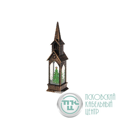 Светильник декоративный (фигура) "Башня" с эффектом снегопада и подсветкой Neon-Night 501-187