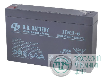 Аккумулятор 6В 9А.ч HR 9-6 B.B. Battery