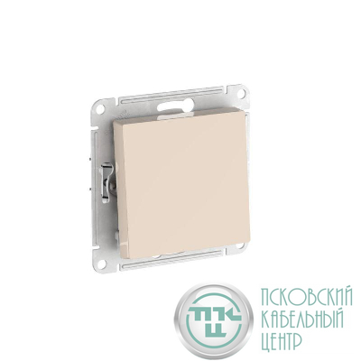 Выключатель 1-кл. AtlasDesign (сх. 1) 10AX быстрозажим. клем. механизм беж. SE ATN000211S