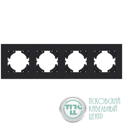 Рамка 4-местн. City графит GUSI С1114-010