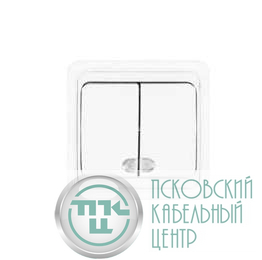 Выключатель 2-кл. СП Валери 10А IP20 с подсветкой бел. UNIVersal В0123