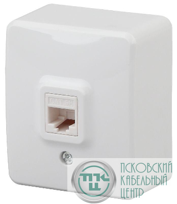 Розетка информационная RJ45 ОП 11-3203-01 Эксперт бел. ЭРА Б0020730