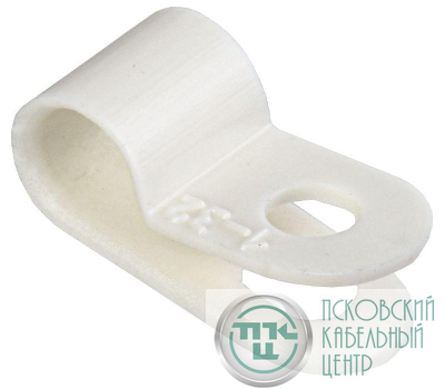 Скоба крепежная 5мм нейлон. бел. (уп.50шт) IEK USK11-05-050-K01