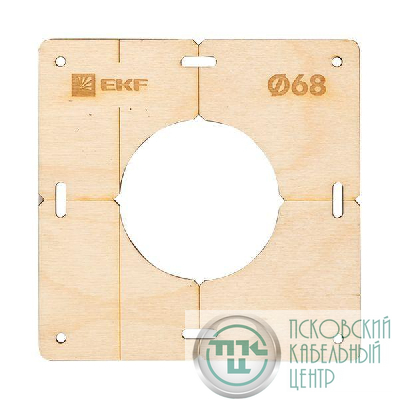 Шаблон для подрозетников c 1 отв. d68мм Expert EKF sh-d68-1