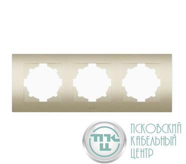 Рамка 3-м Cosmo титаниум ABB 612-011400-227