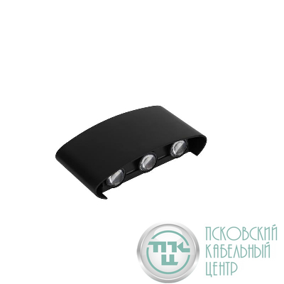 Светильник светодиодный архитектурный PWL-80160 6Вт 4000К BL IP54 фасадный черн. JazzWay 5039858