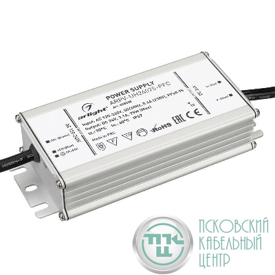 Блок питания ARPV-UH24075-PFC (24В 3.1А 75Вт) (IP67 металл) Arlight 025028