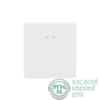 Переключатель перекрестный 1-кл. СП ROUND 10А с подсветкой перламутр Kranz KR-78-0718-1