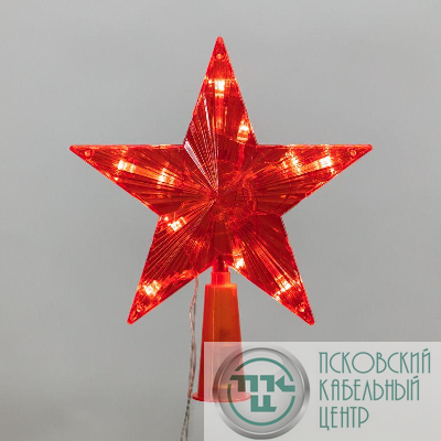 Фигура светодиодная "Звезда" 15см 10LED красн. 230В IP20 на елку постоян. свечение Neon-Night 501-007
