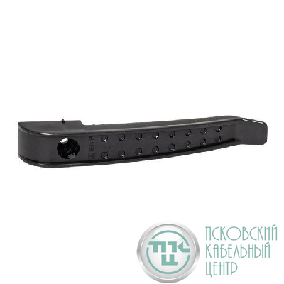 Держатель кабеля односторонний для прямого монтажа (145мм) черн. (уп.10шт) EKF ch-1-b-145