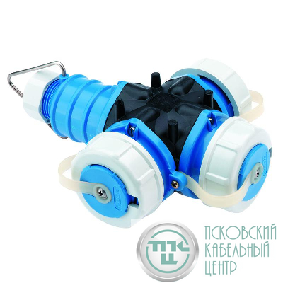 Розетка тройная кабельная 3хSchuko 16А 3п(2P+PE) 250В IP67 Bals 749