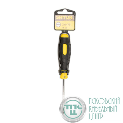 Отвертка SL 3х75мм (09101) SHTOK 376318