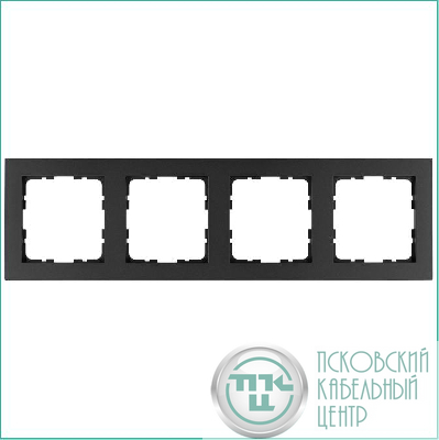 Рамка 4-м G-Classic антрацит Jasmart G1004B