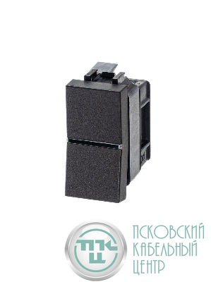 Механизм выключателя 1-кл. с клавишей 1мод. Zenit антрацит ABB 2CLA210100N1801