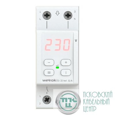 Реле напряжения D2-32 red Welrok 4660251140120