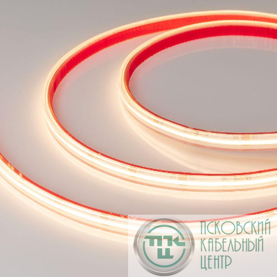 Лента светодиодная COB-PS-X544-10mm 24V Warm 3000К 11.5Вт/м IP67 CSP герметичная (уп.5м) Arlight 031909(2)