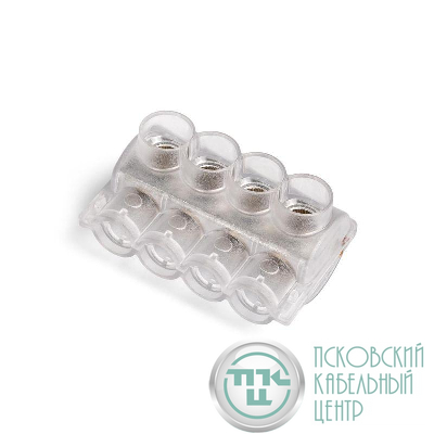 Клеммник 4-х контактный KE10.504 (AL 10-50/Cu 2.5-35) КВТ 88976