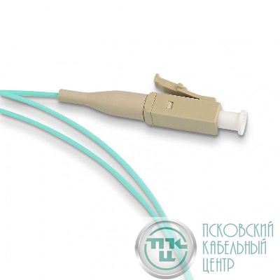 Пигтейл FPT-B9-503-LC/PR-1M-LSZH-AQ (FPT9-503-LC-10G-1M) волоконно-оптический MM 50/125 (OM3) LC 1м LSZH Hyperline 34487