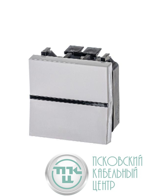 Механизм переключателя 1-кл. проходного с клавишей 2мод. Zenit бел. ABB 2CLA221000N1101