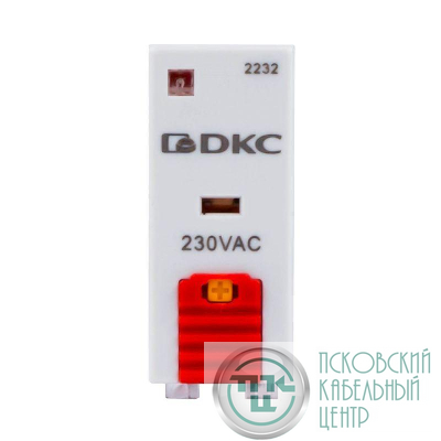 Реле одиночное 230В AC 1 перекидн. контакт тестовая кнопка DKC IR-230AC-1CO-D