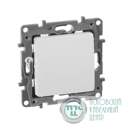 Выключатель 1-кл. СП Etika 10А IP20 250В 10AX безвинтов. зажимы механизм бел. IEK 672201